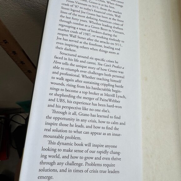 You Can’t Predict a Hero – Joseph J. Grano Jr. (Hardcover, 2009) - Picture 4 of 5